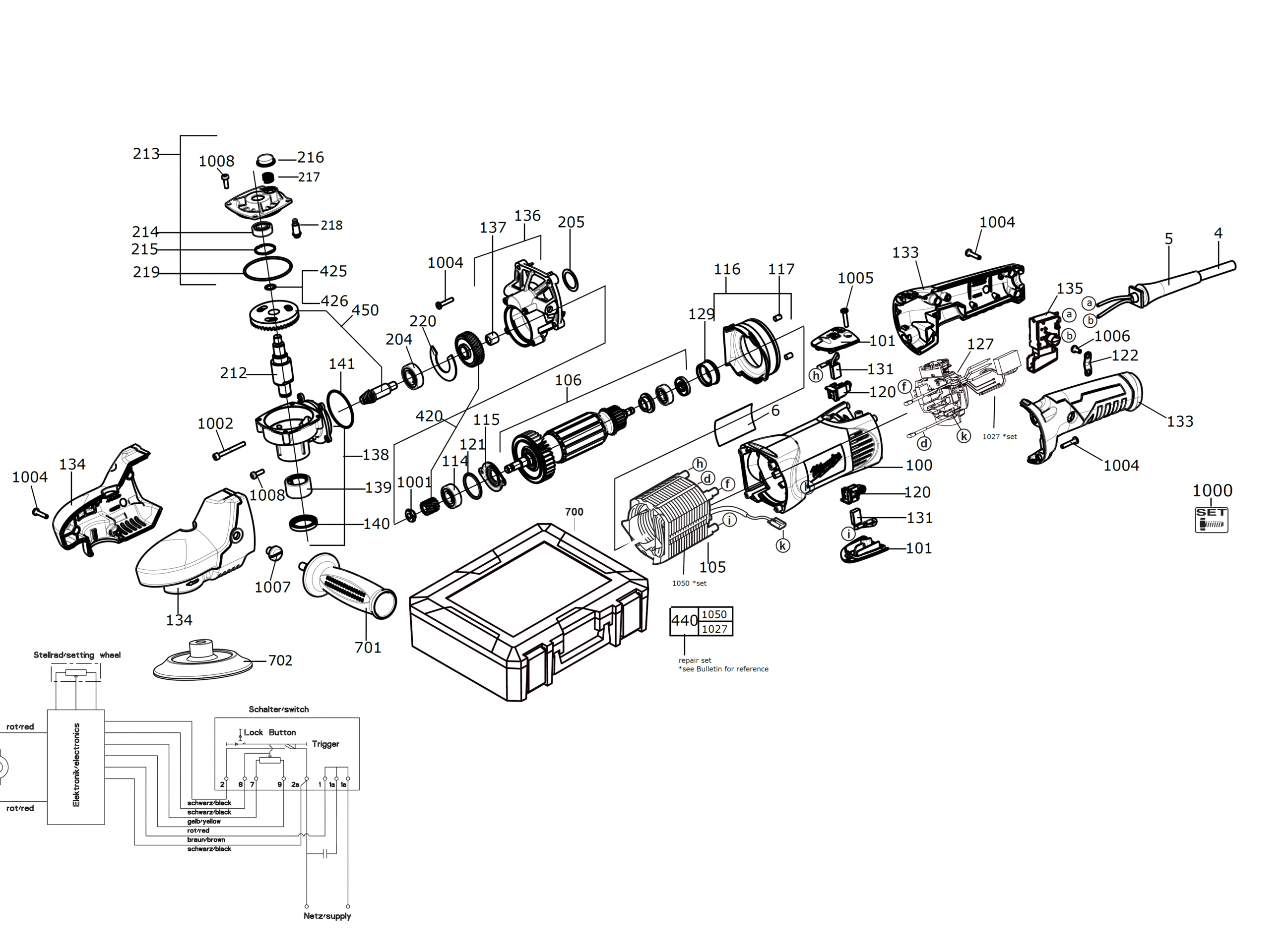 Hans Sauer Gmbh Ersatzteile Milwaukee Ap E Kit Winkelschleifer