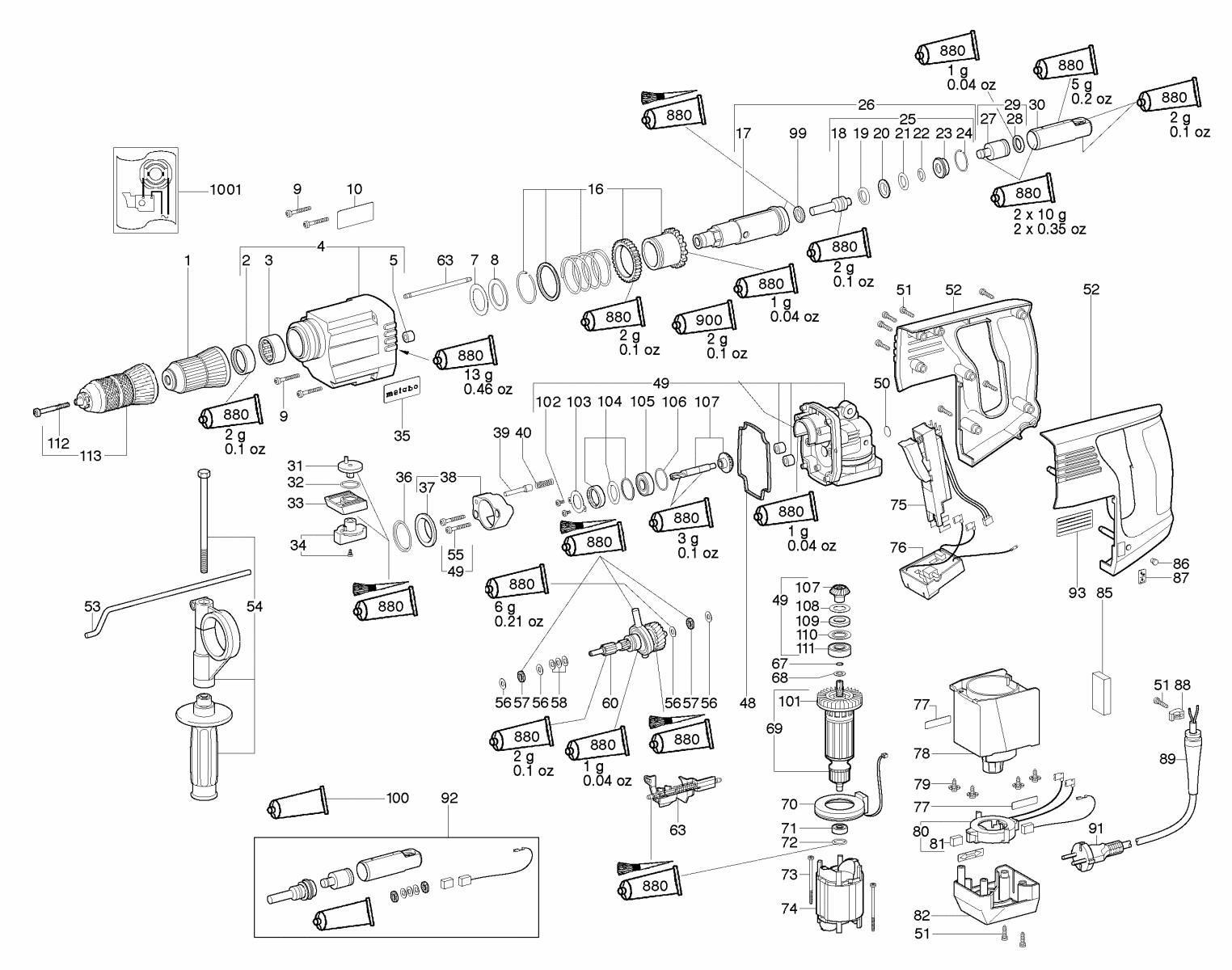 Hans Sauer Gmbh Ersatzteile Metabo Khe Bohrhammer