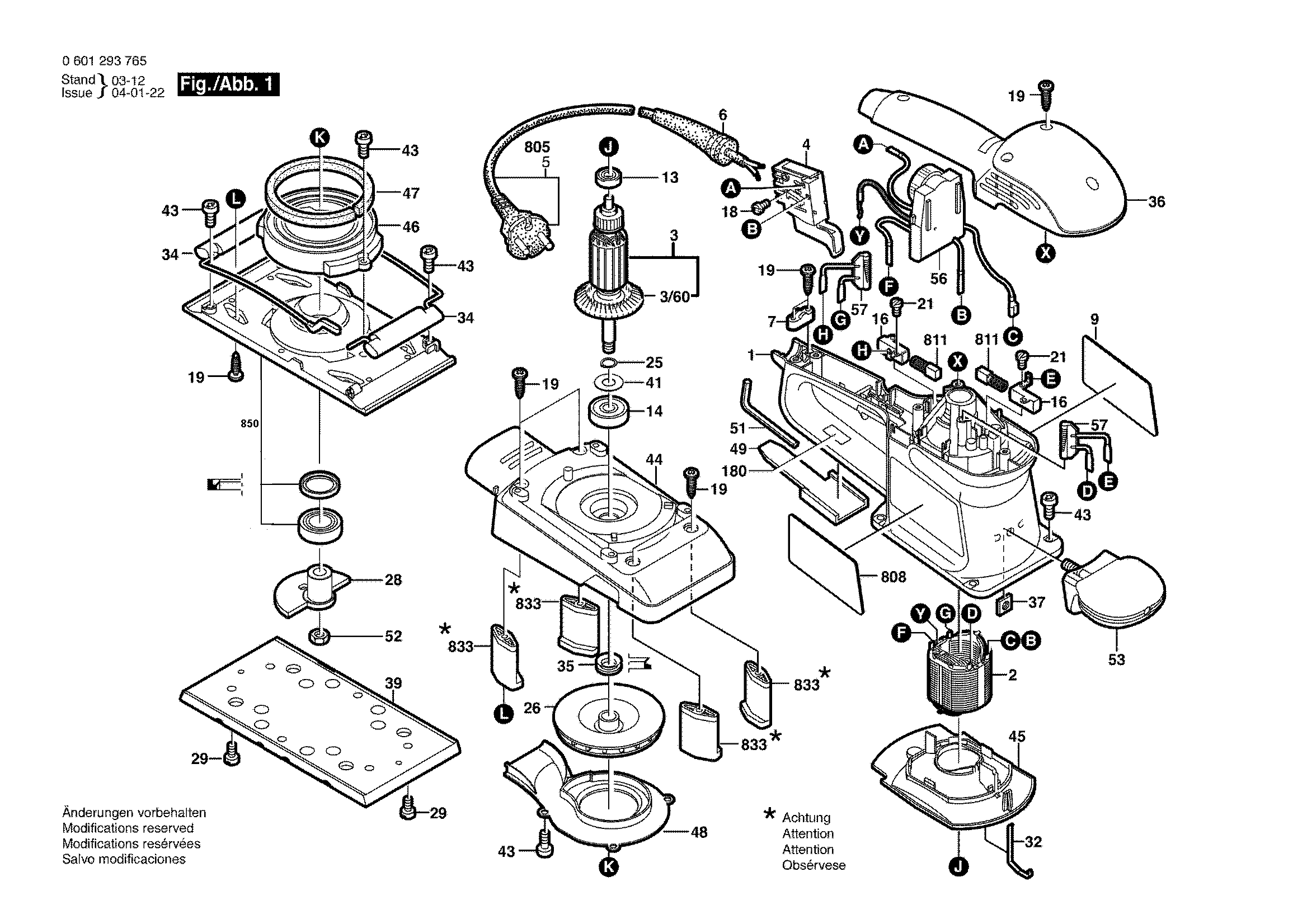 Hans Sauer Gmbh Ersatzteile Bosch Schwingschleifer Sw Ae