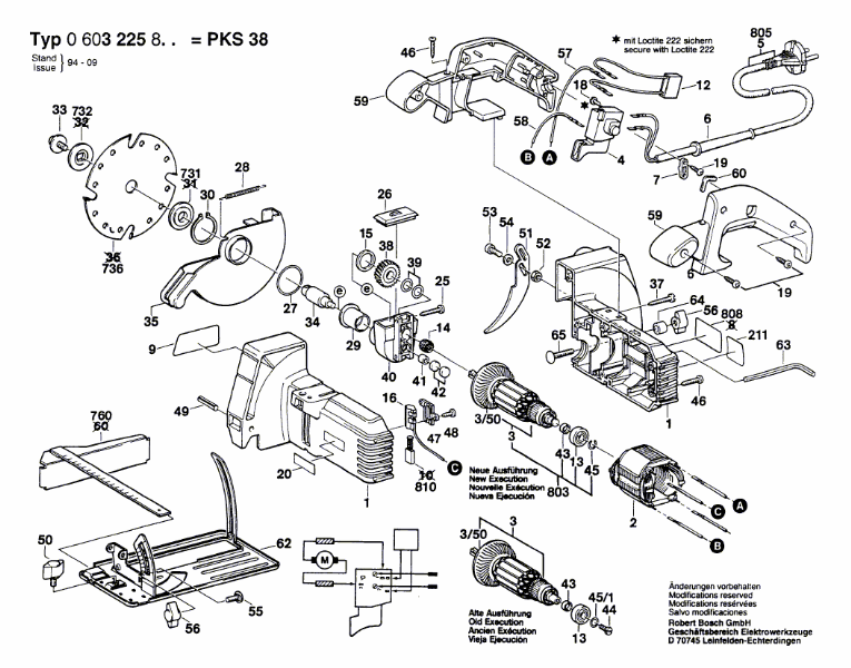 Hans Sauer GmbH Ersatzteile Bosch Kreissäge PKS38