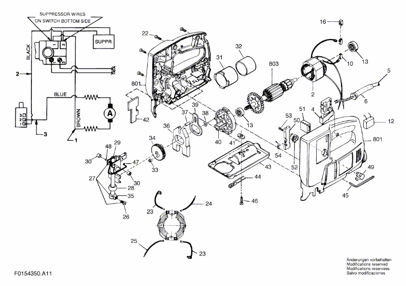 Hans Sauer GmbH Ersatzteile Bosch Stichsäge 4350H1