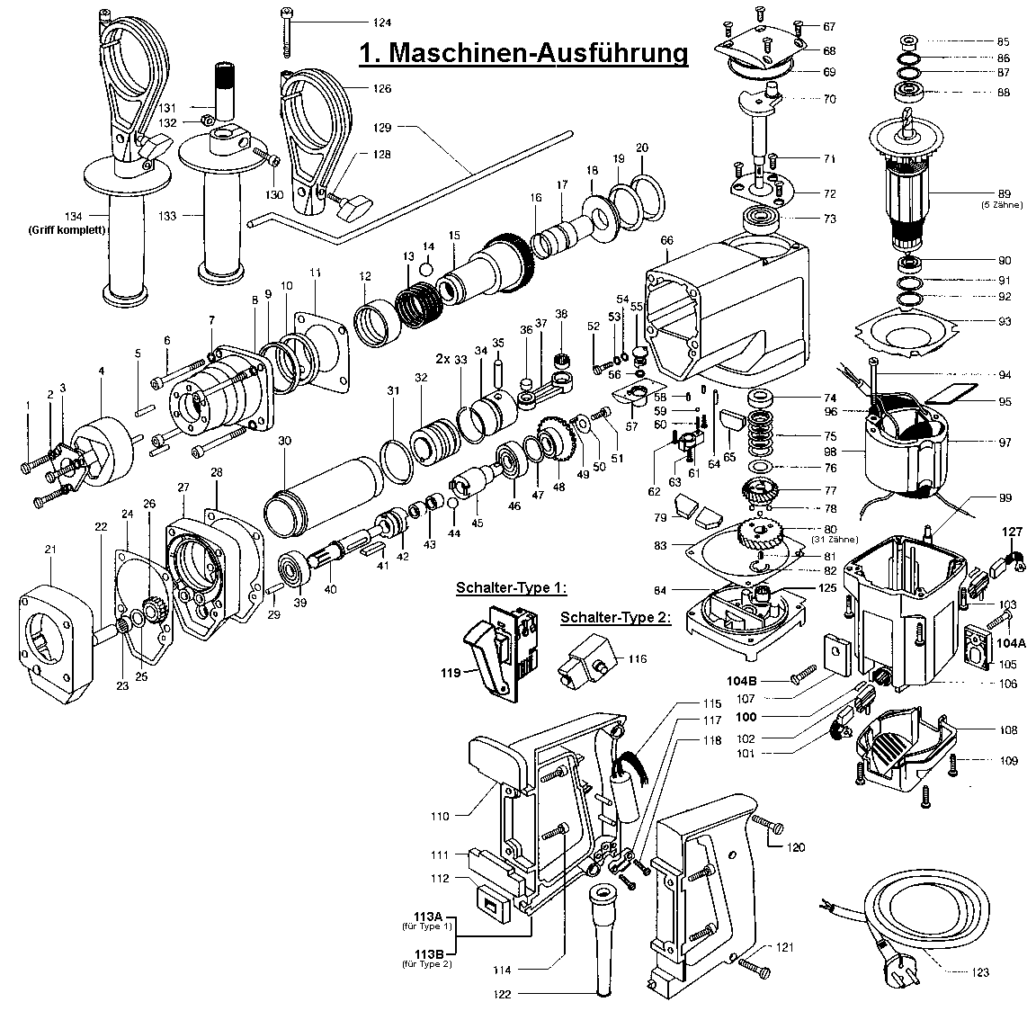 CHP 5 E SDS-MAX Bohrhammer 5 kg