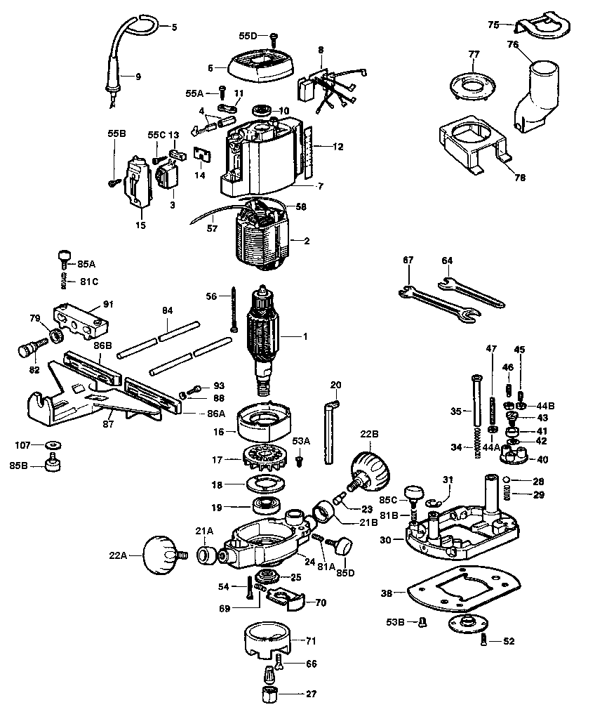 MOF96Type3- Oberfräse