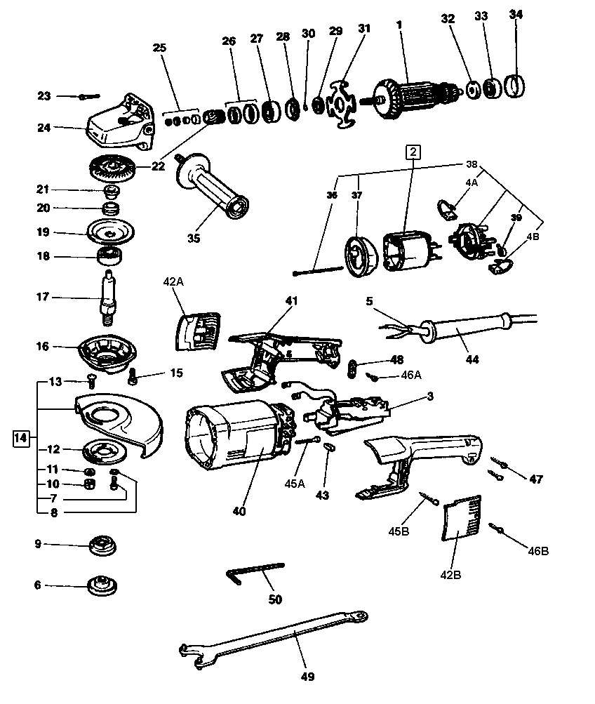 DW496-  Winkelschleifer bzw. WS 53 E