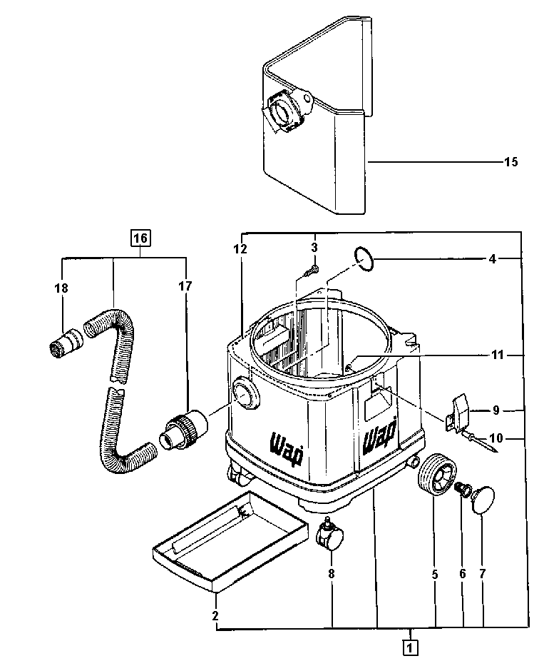 SQ 550-21 Staubsauger