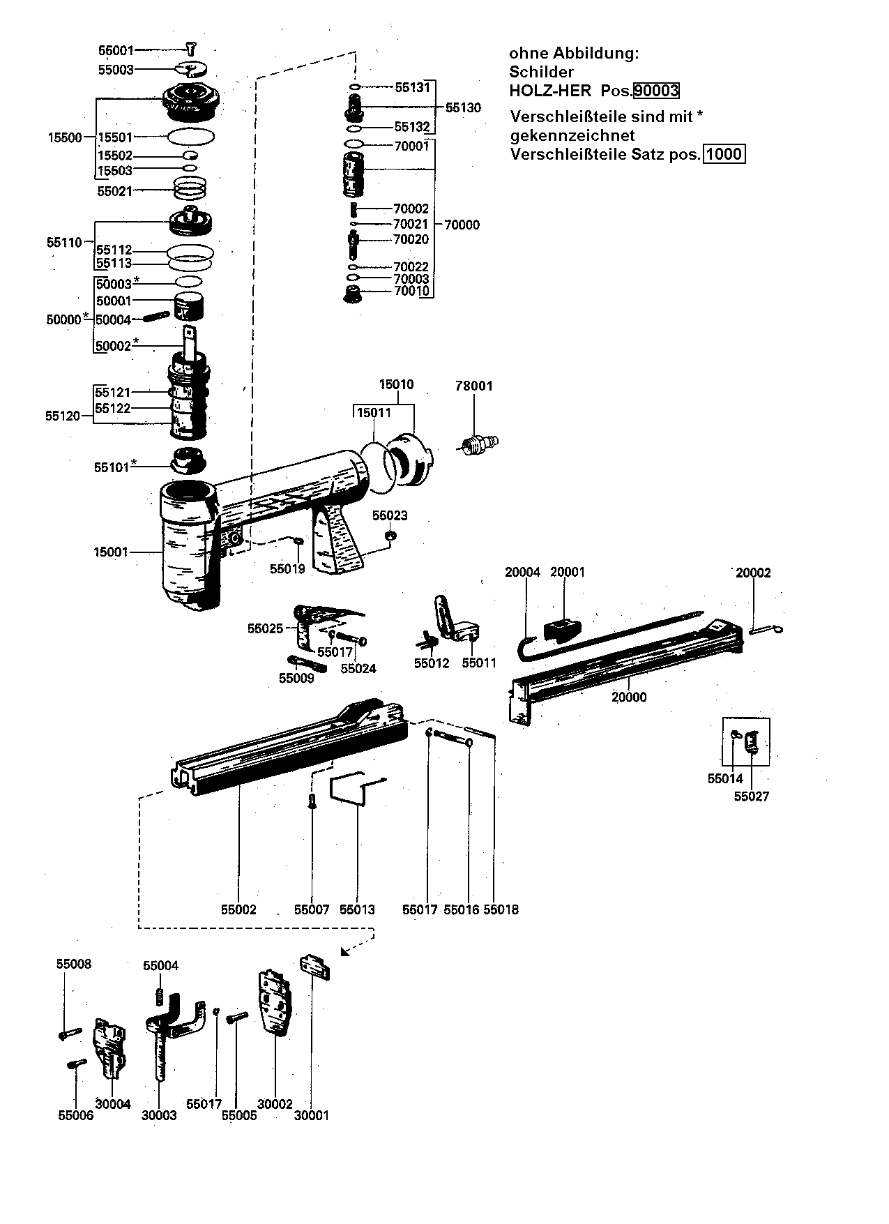 Reparatur Set für Feder Deckel - GmbH: Ersatzteile
