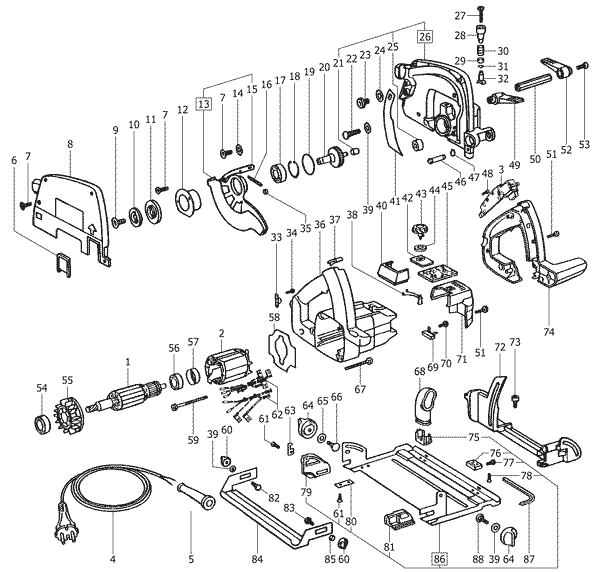 AP 55 EB-Plus - Handkreissäge