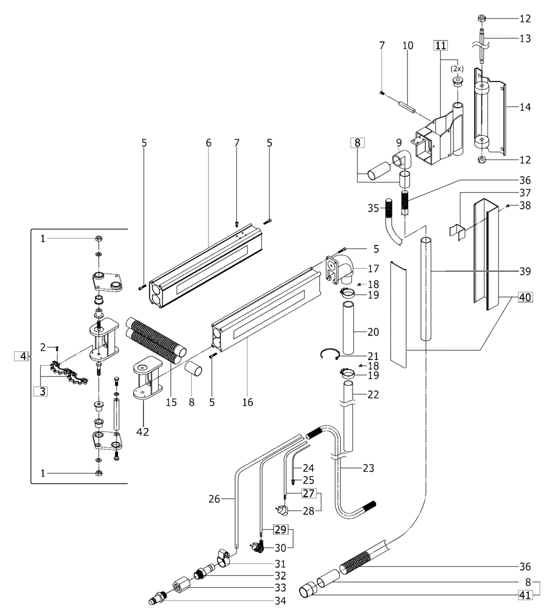 ASA 6000 EWDW - Absaugarm