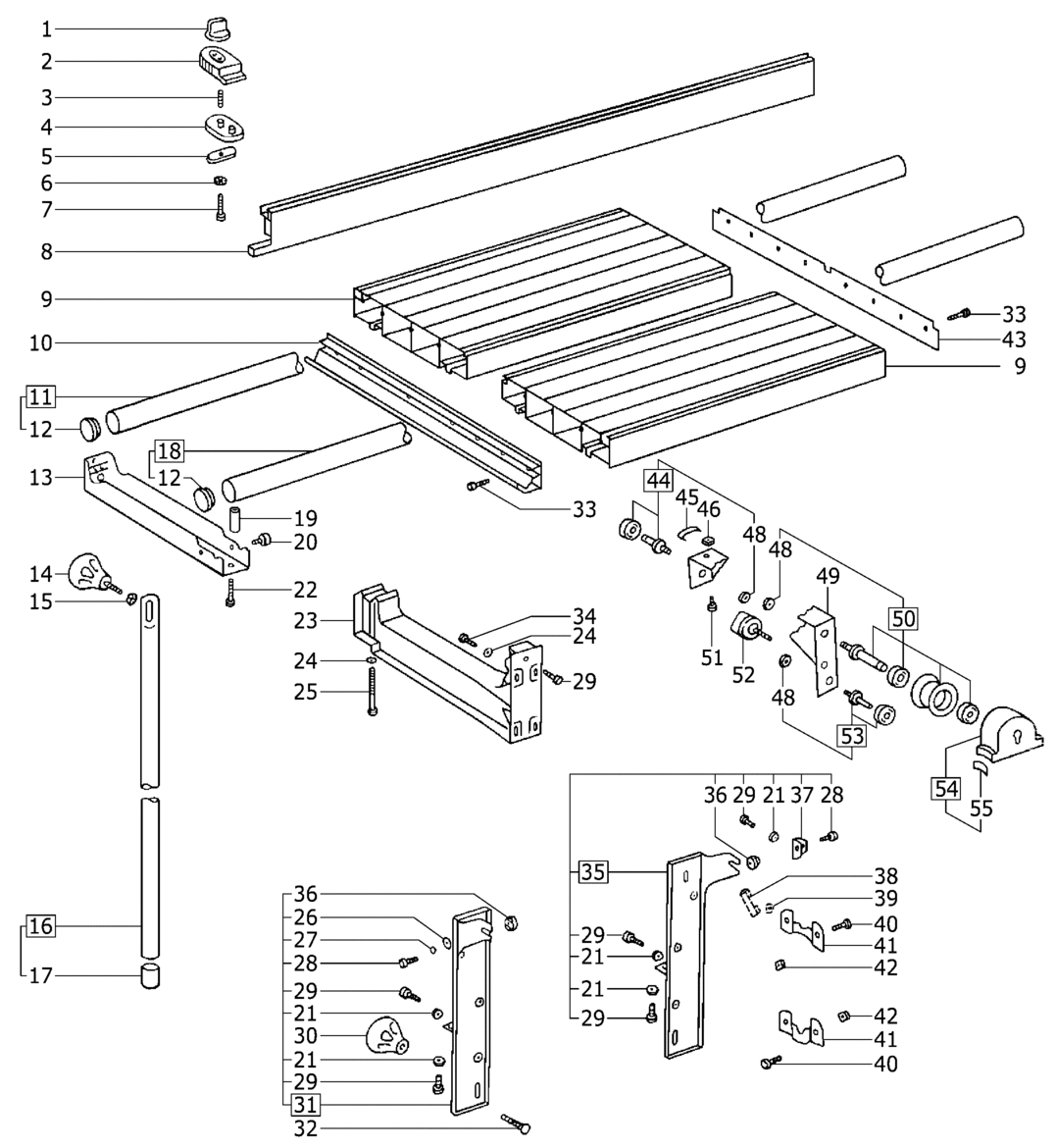 Festool (und ehem. Protool) CS 70 ST - Schiebetisch