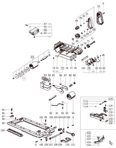 BS 75 E-Set - Bandschleifer