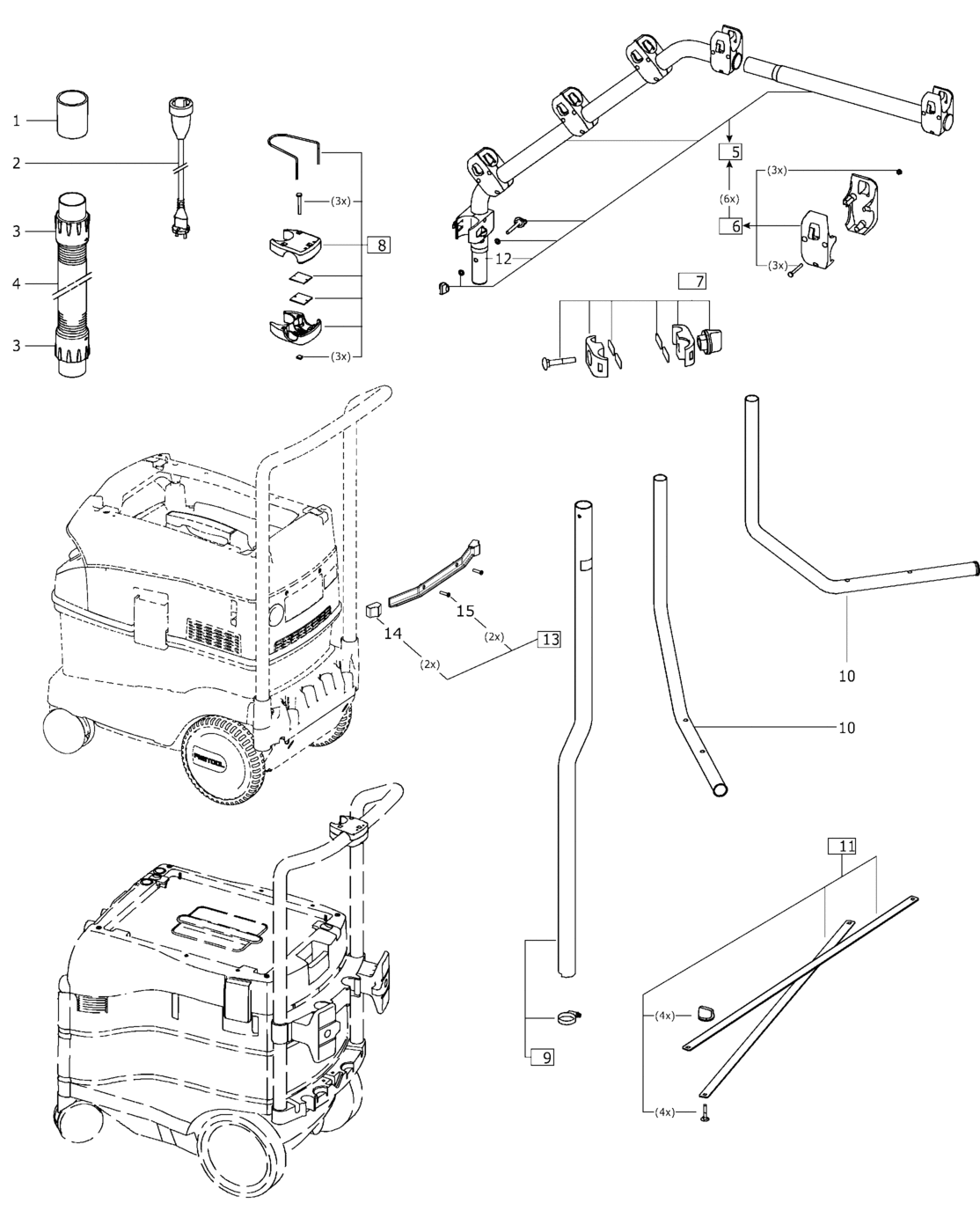 Festool (und ehem. Protool) CT-ASA - CT-Absaugarm