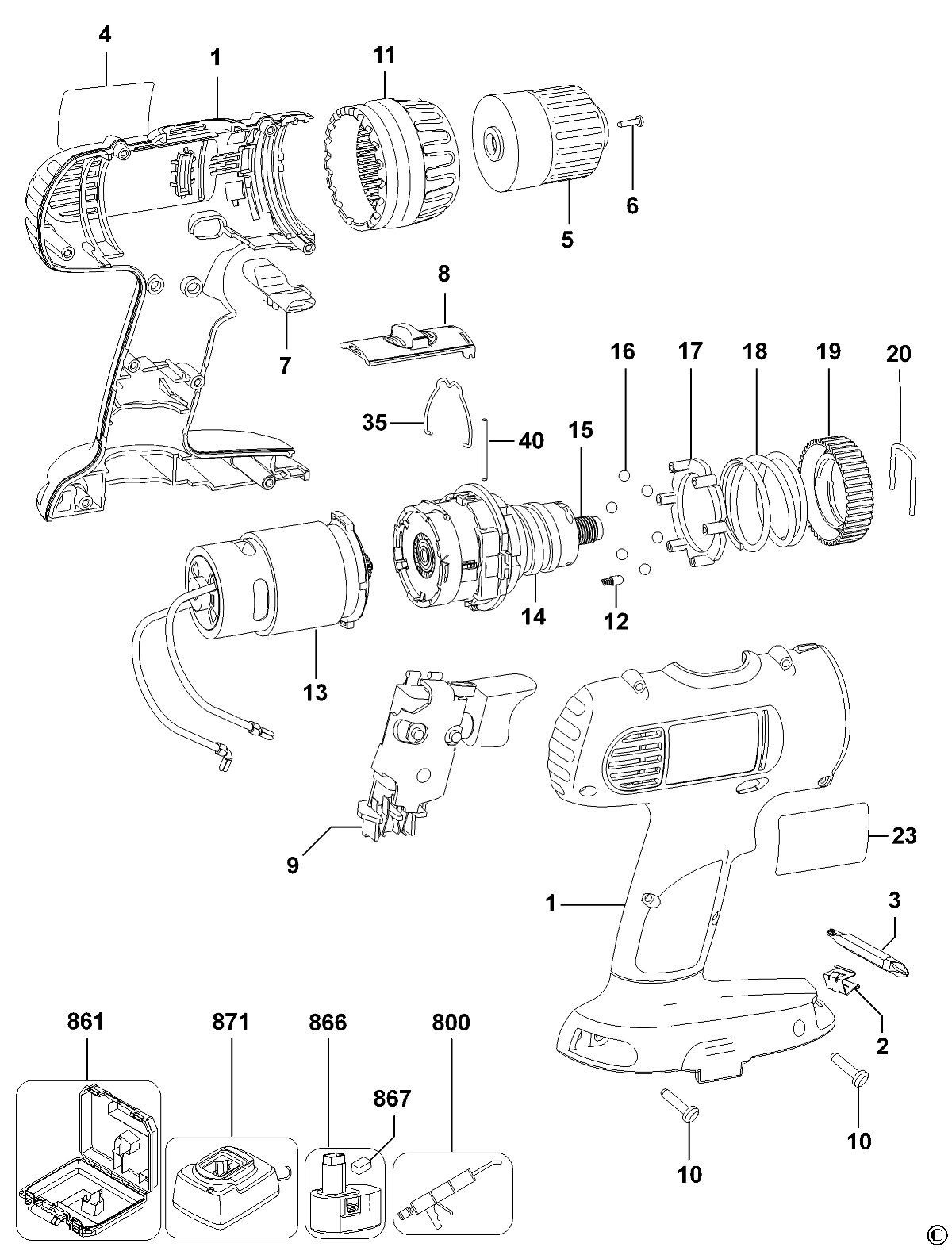 DC728-----B AKKU-BOHRMASCHINE
