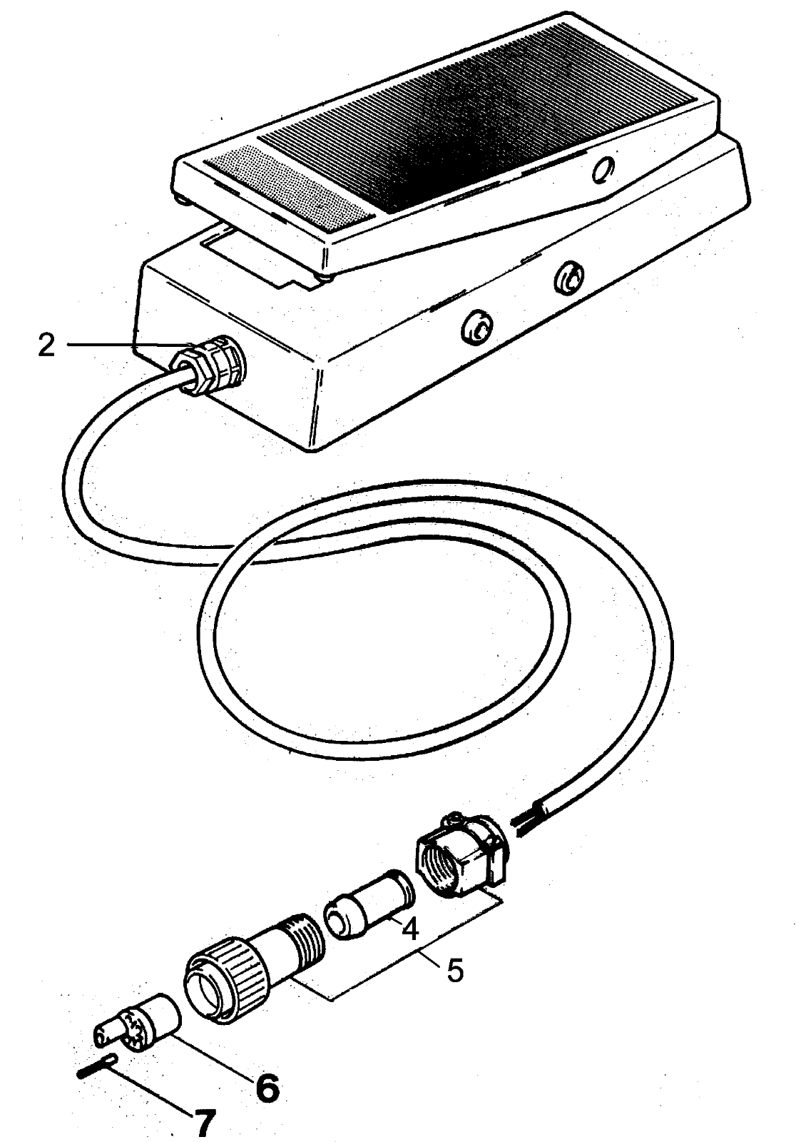 Metabo KABEL L5000 -  FUßFERNREGLER KPL  - 60