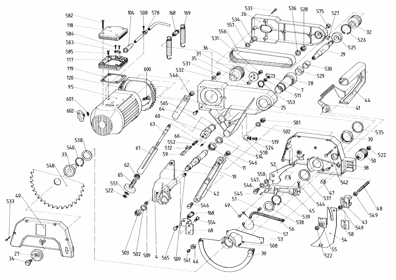 Metabo KGT 550 -  KAPPSÄGE  - 60205500410