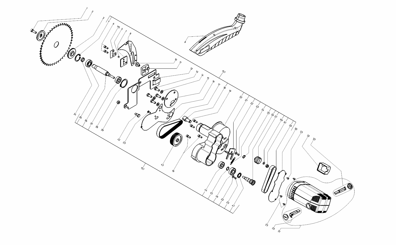 Metabo UK 333 -  UNTERFLURZUGKREISSÄGE  - 60333