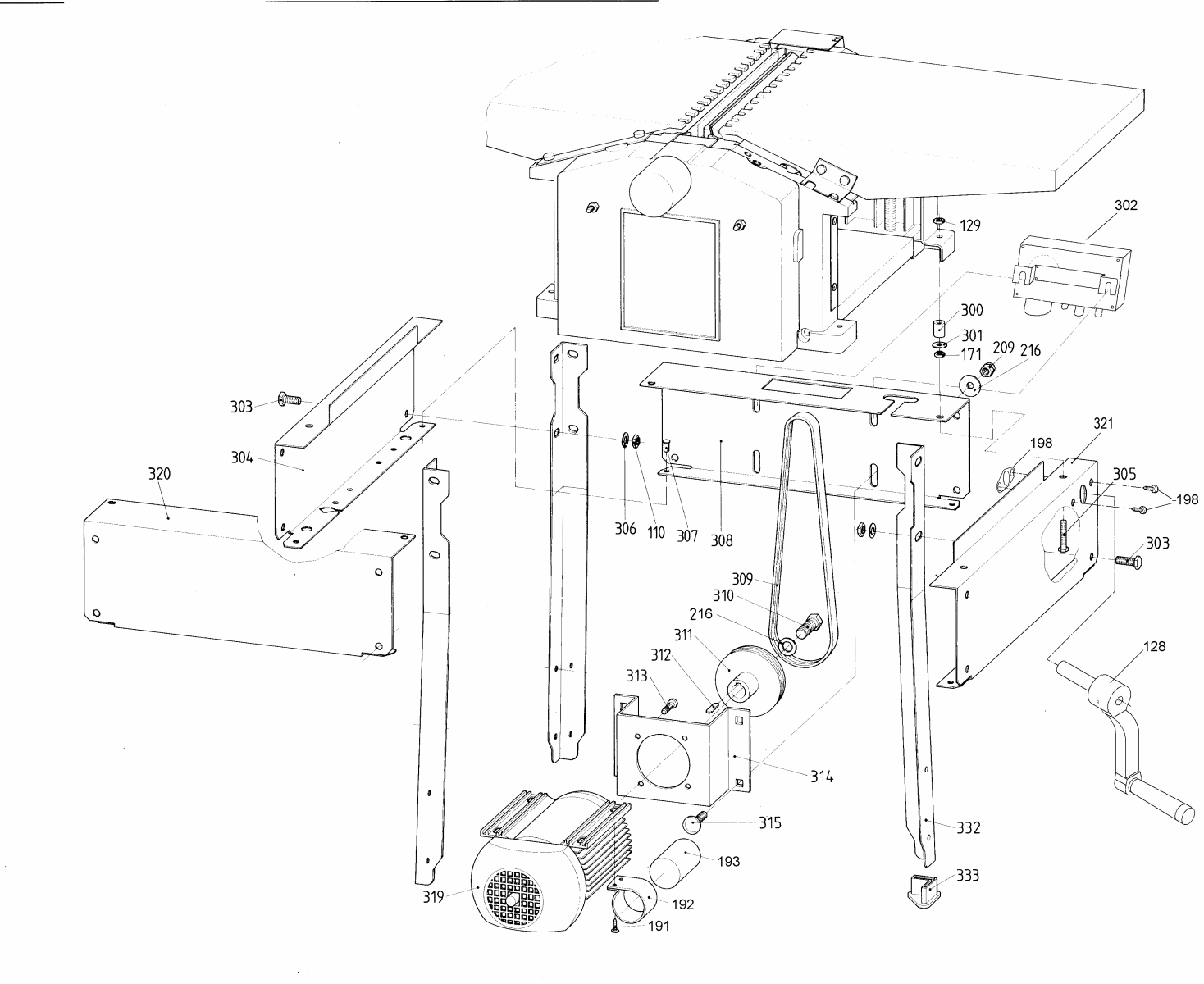 Hans Sauer GmbH - Ersatzteile Metabo HC 260 C2,20 WNB - HOBELMASCHINE - 61