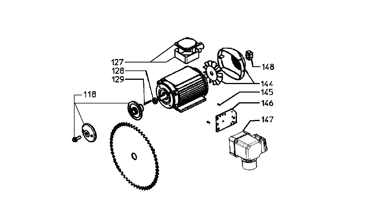 Metabo Ersatzmotor 317004160 – Für BS 18 LT & Schnellantrieb, Metall, 1 Stück (passend Für Elektrowerkzeuge)