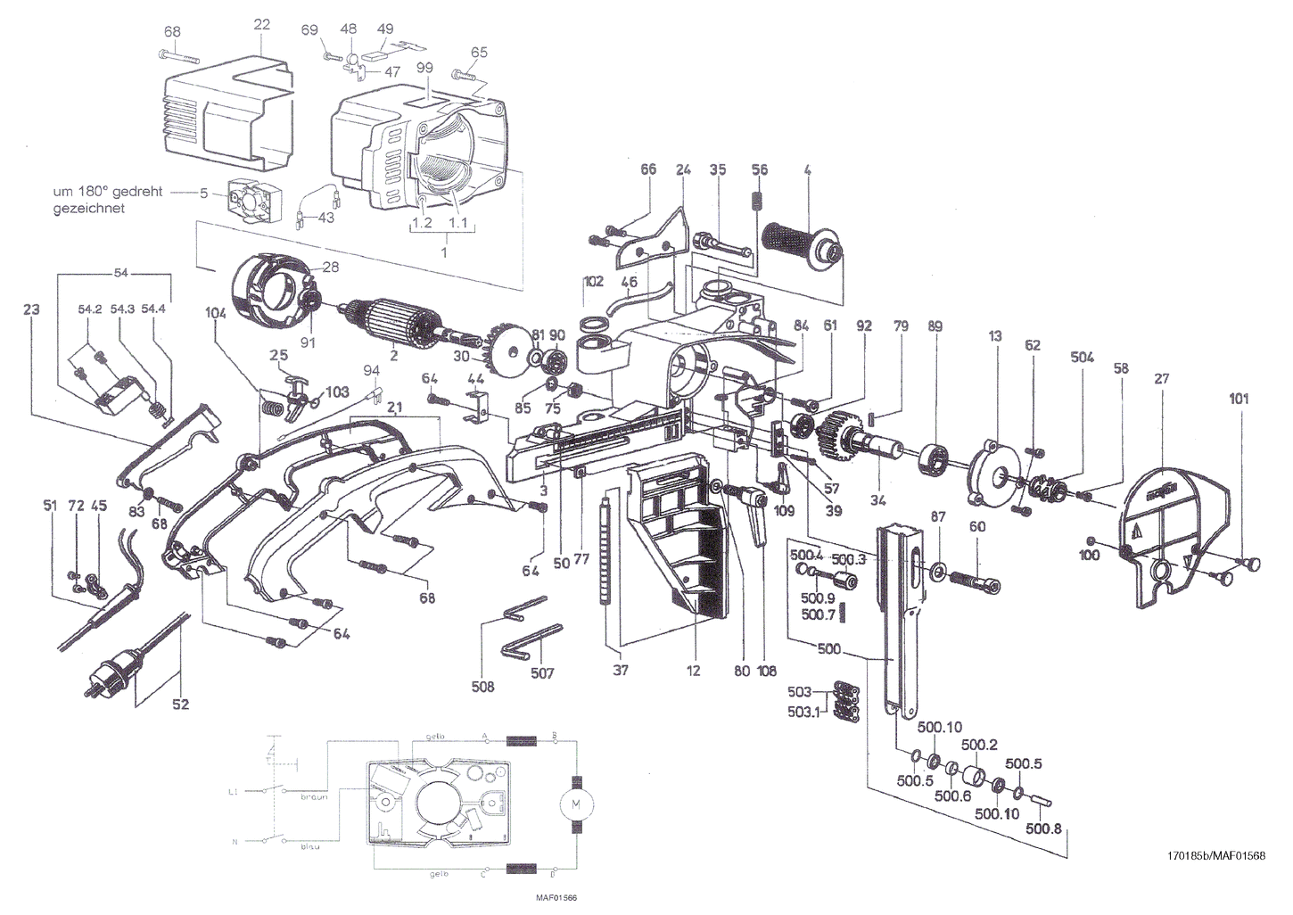 Kettenstemmer LS 10340 Ec komplett mit Kettengarn
