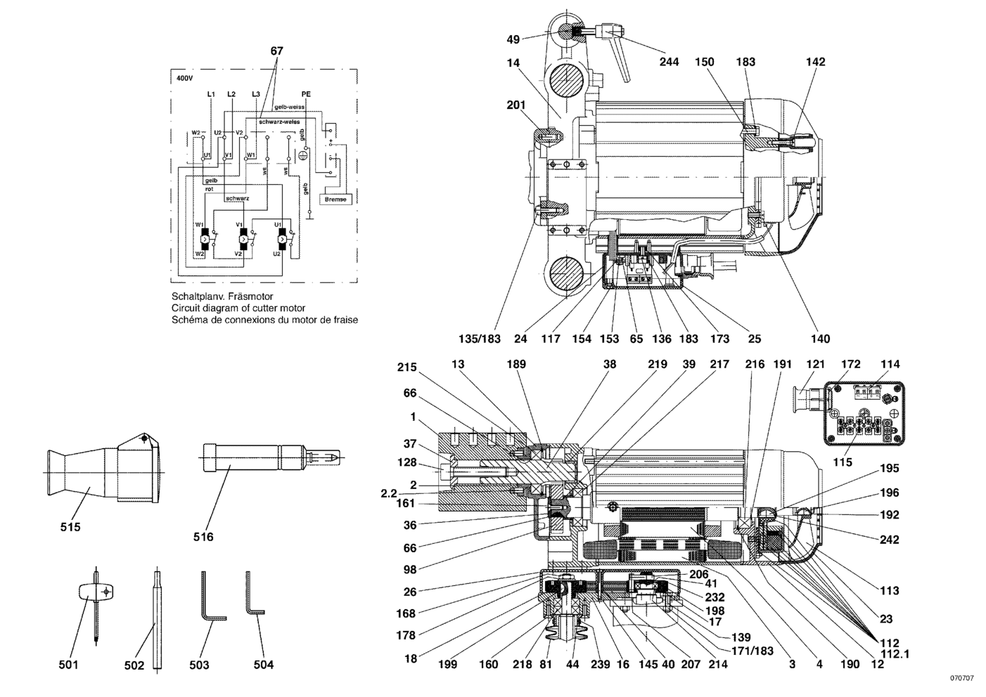 Zapfenfräse ZAF 200 Vario