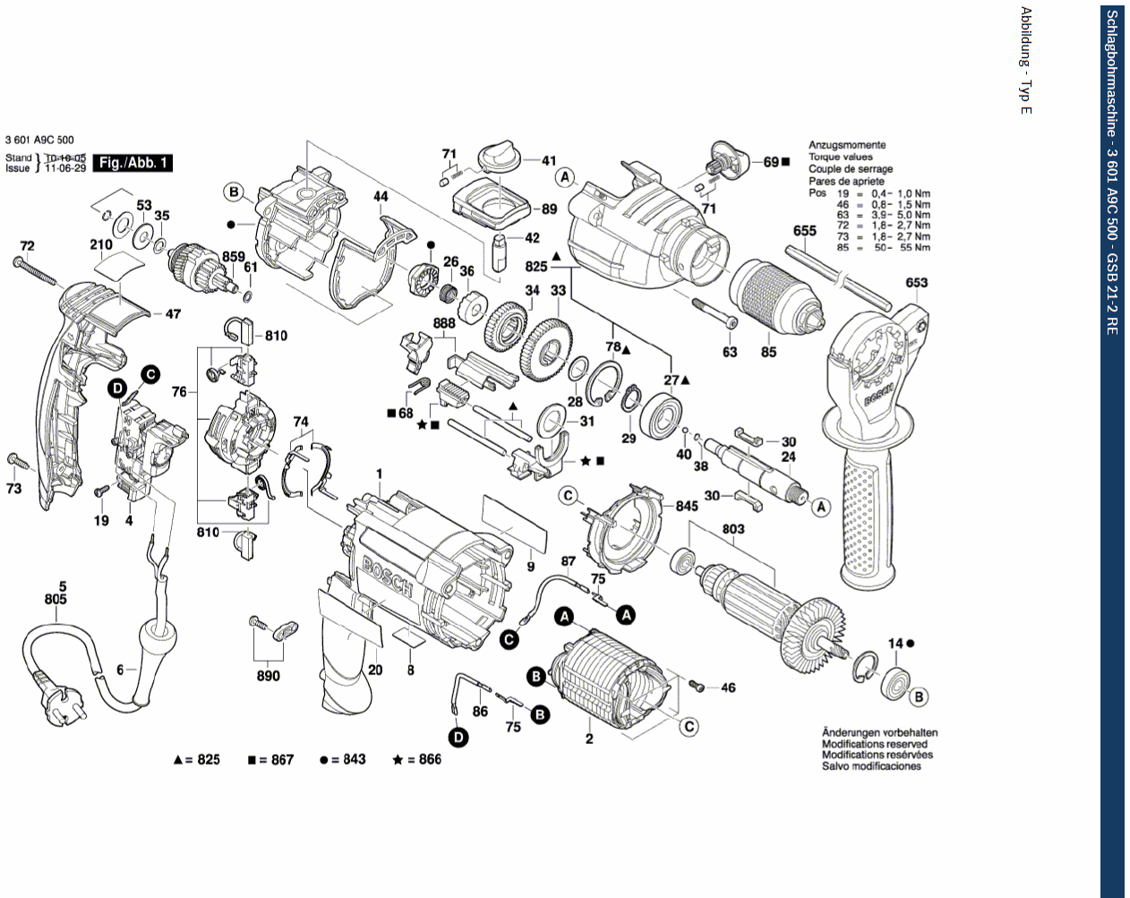 GSB 21-2 RE - Schlagbohrmaschine 3601A9C500