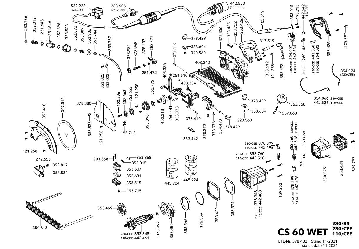 CS 60 WET 230CEE-PRCD