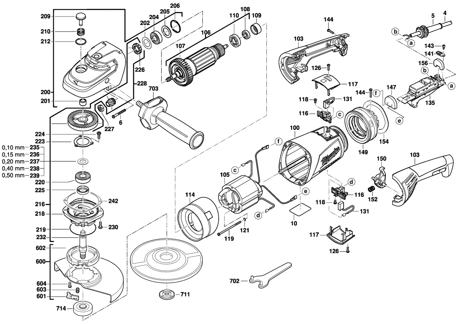Milwaukee AGV26-180GE 220V RA2