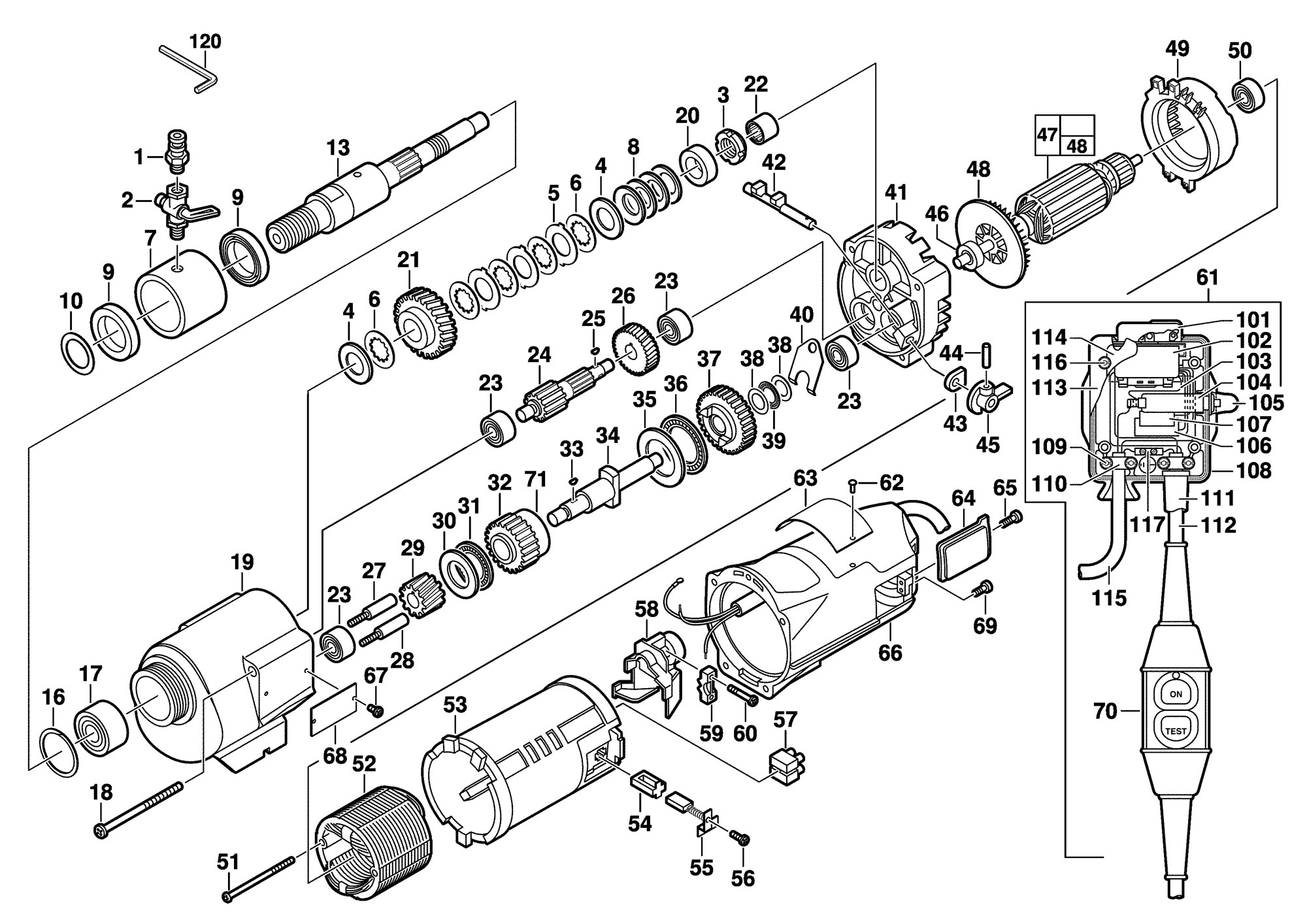 Milwaukee DCM2-250 C - Diamantkernbohrmotor