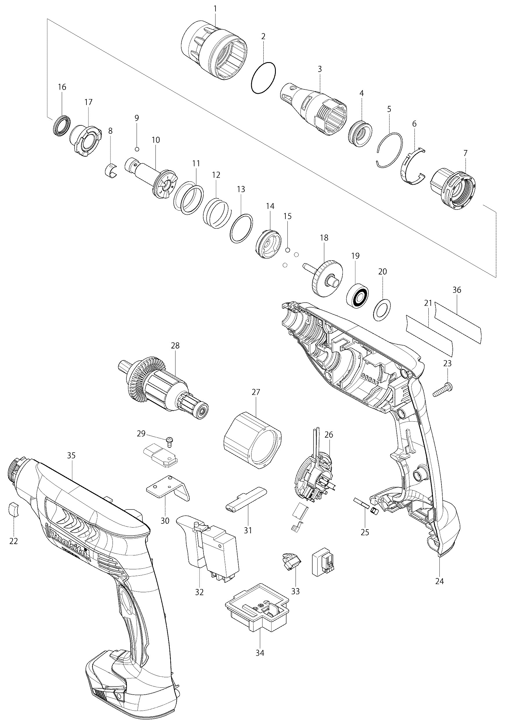 Makita BFS451 18 V - Akkugerät