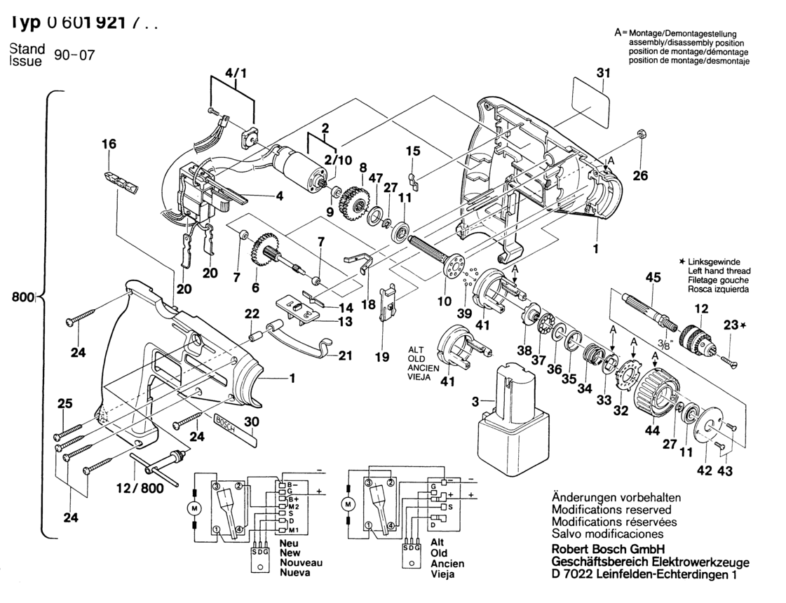 GBM 7,2 VE, 7,2V - Akku-Bohrschrauber