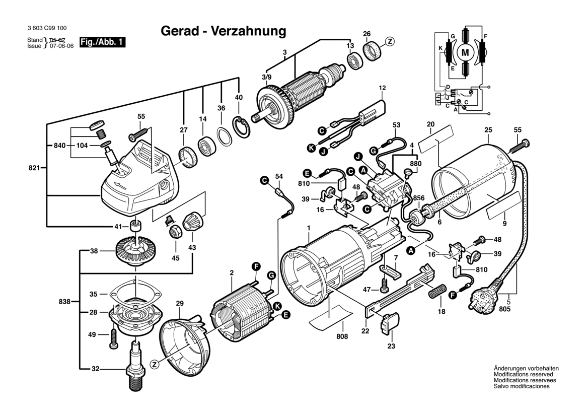 Bosch PWS 6-115, 230V - Winkelschleifer