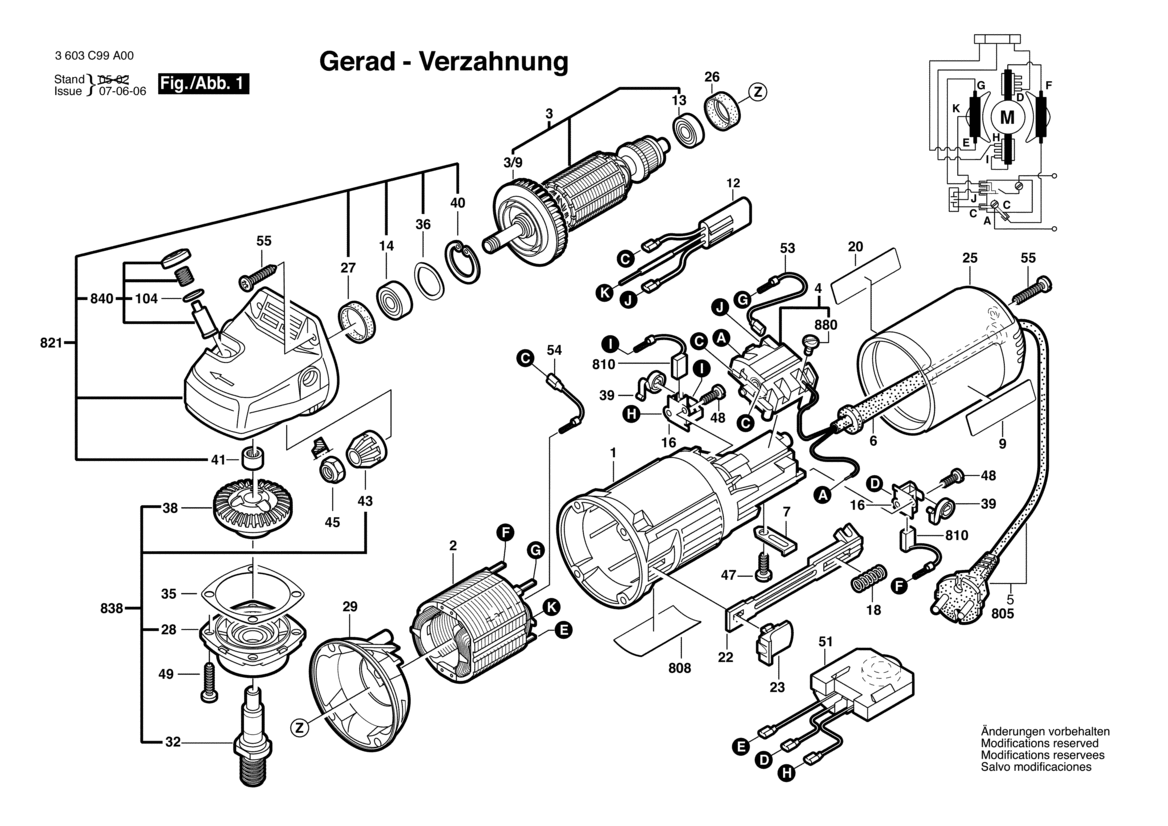 Bosch PWS 8-125 CE, 230V - Winkelschleifer