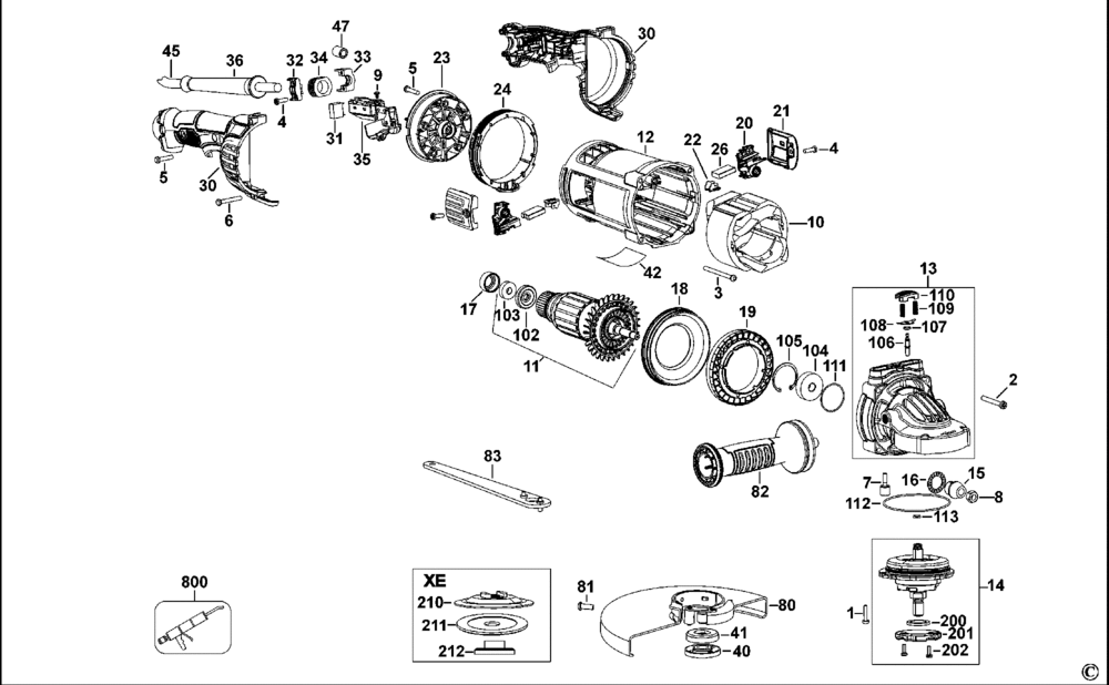 DWE4557 WINKELSCHLEIFER