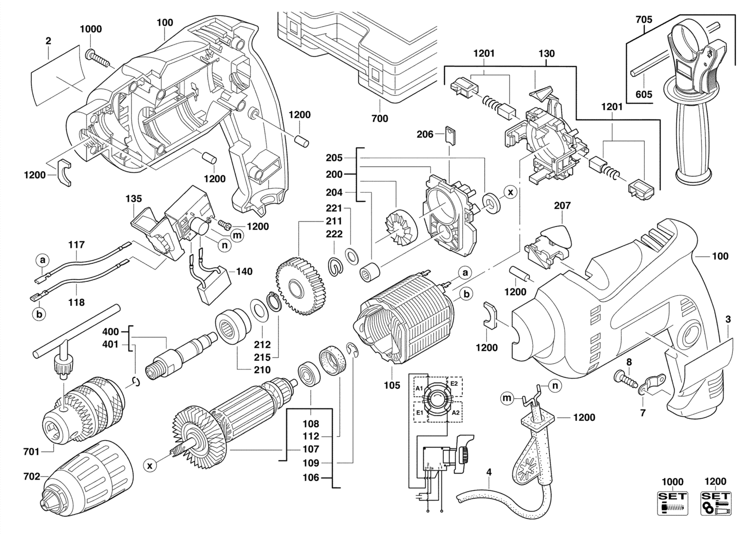 SBE500R SCHLAGBOHRER