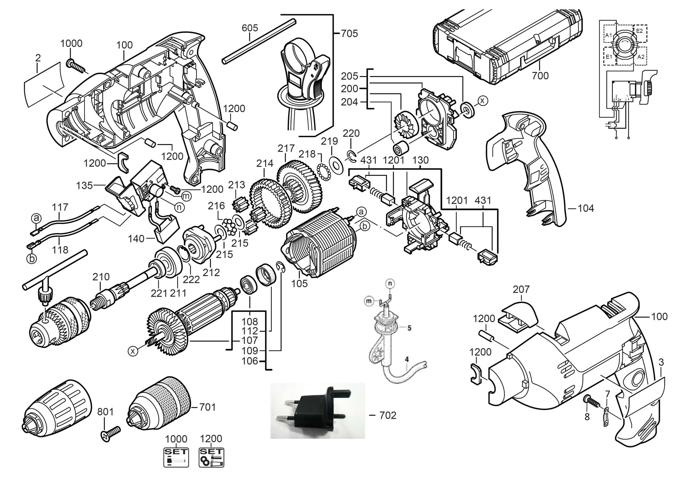 Milwaukee DE13RP BOHRMASCHINE