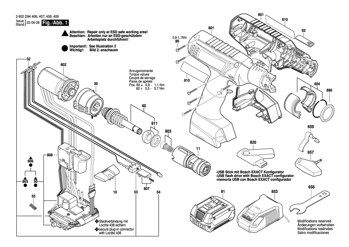 EXACT ION 8-1100 WK Iw-Akku-Schrauber