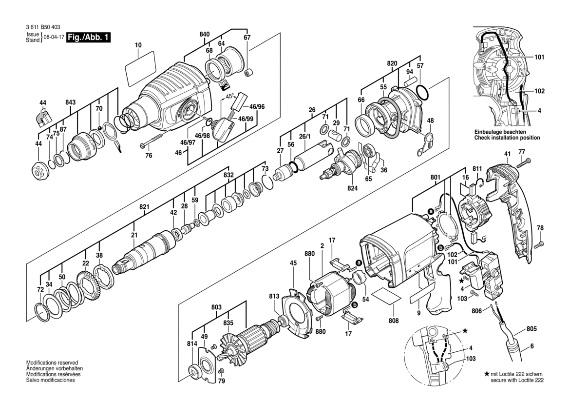 Bosch 320 Bohrhammer