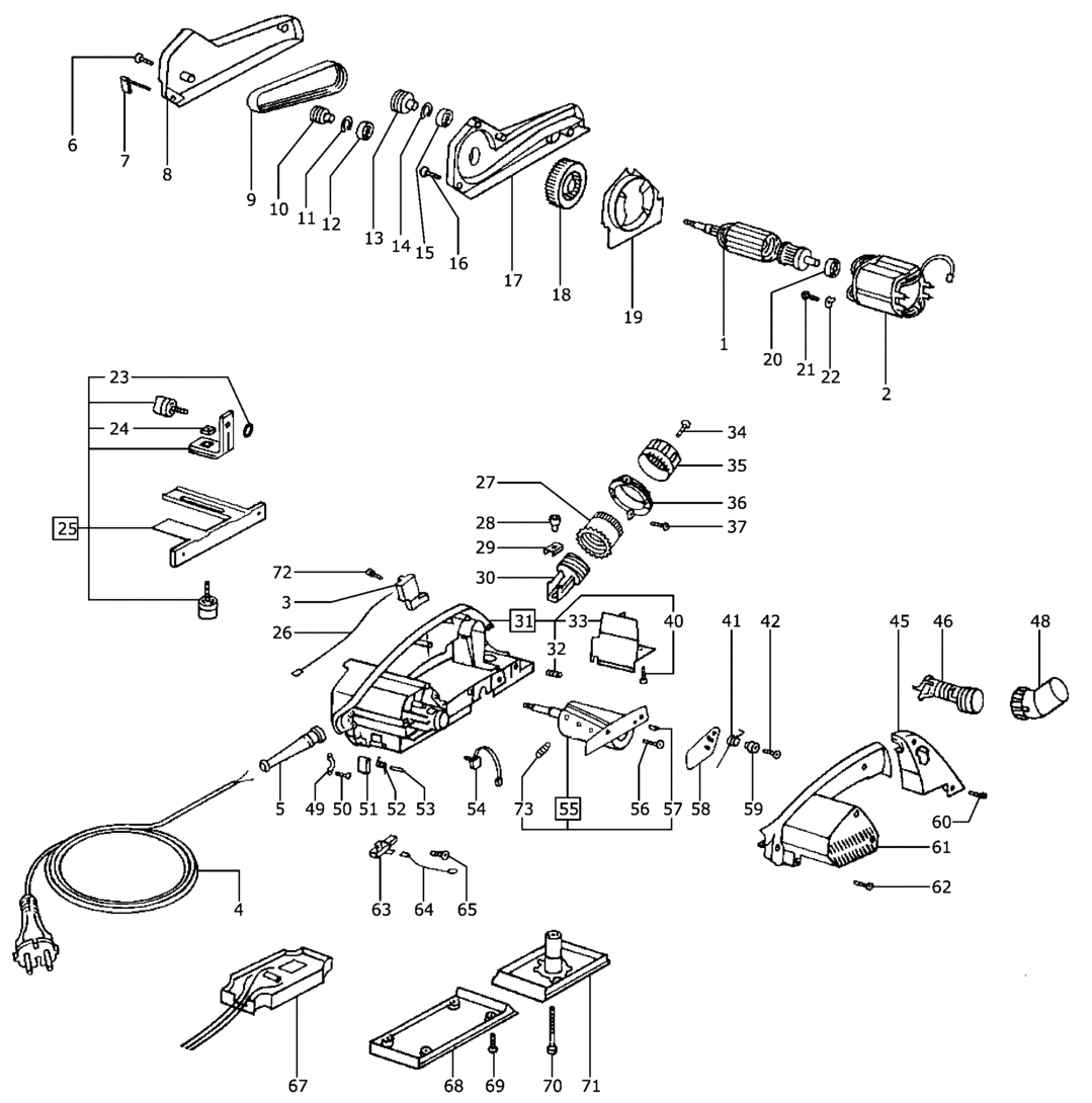 EHL 65 E  230V - Einhandhobel
