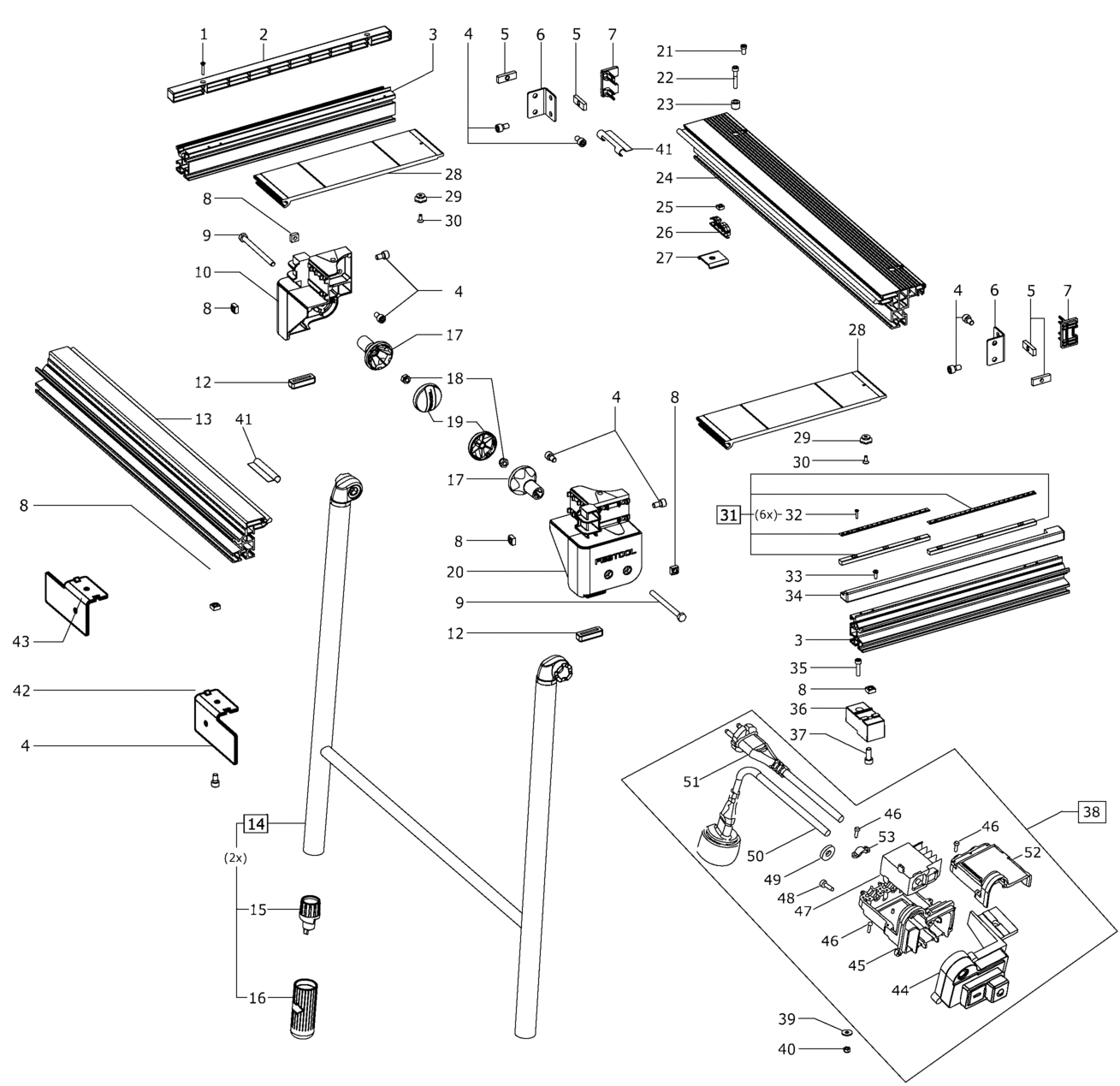 MFT3-VL 230V - Multifunktionstisch