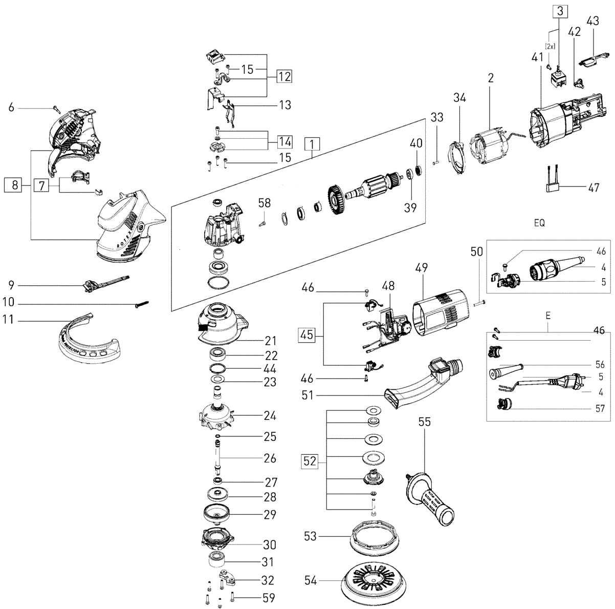 RO 150 FEQ 230V - Rotex Schleifer