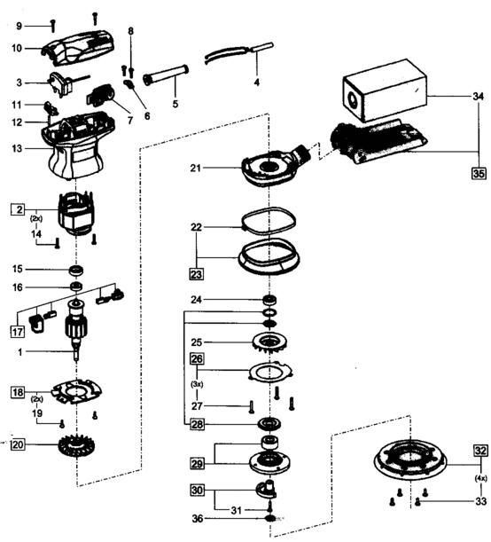 ES 125 - Exzenterschleifer