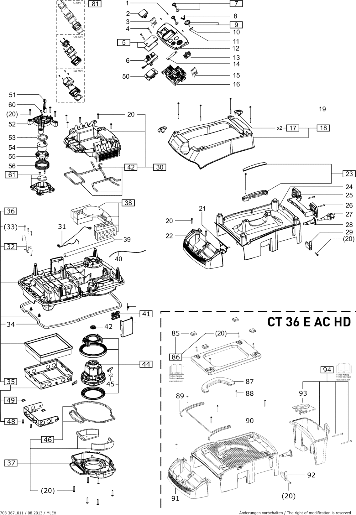 CTM 48 E LE - Absauggerät