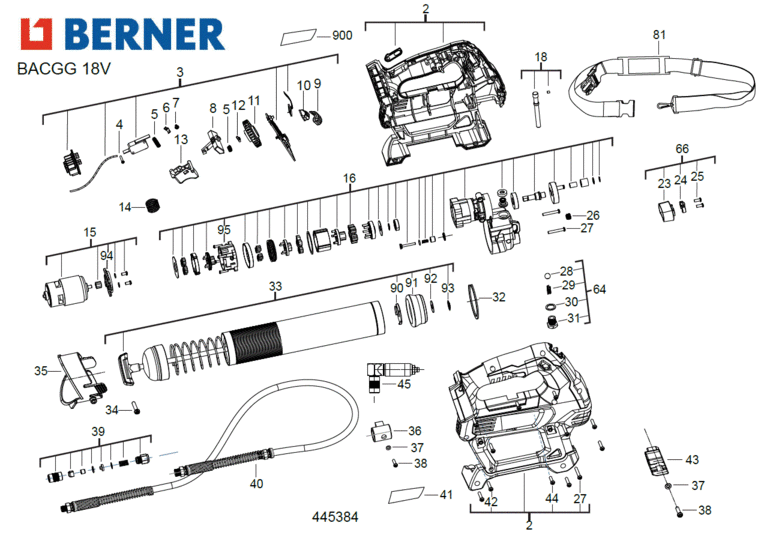 BACGG18V-0 Berner M18GG - 4934445380 4000445381