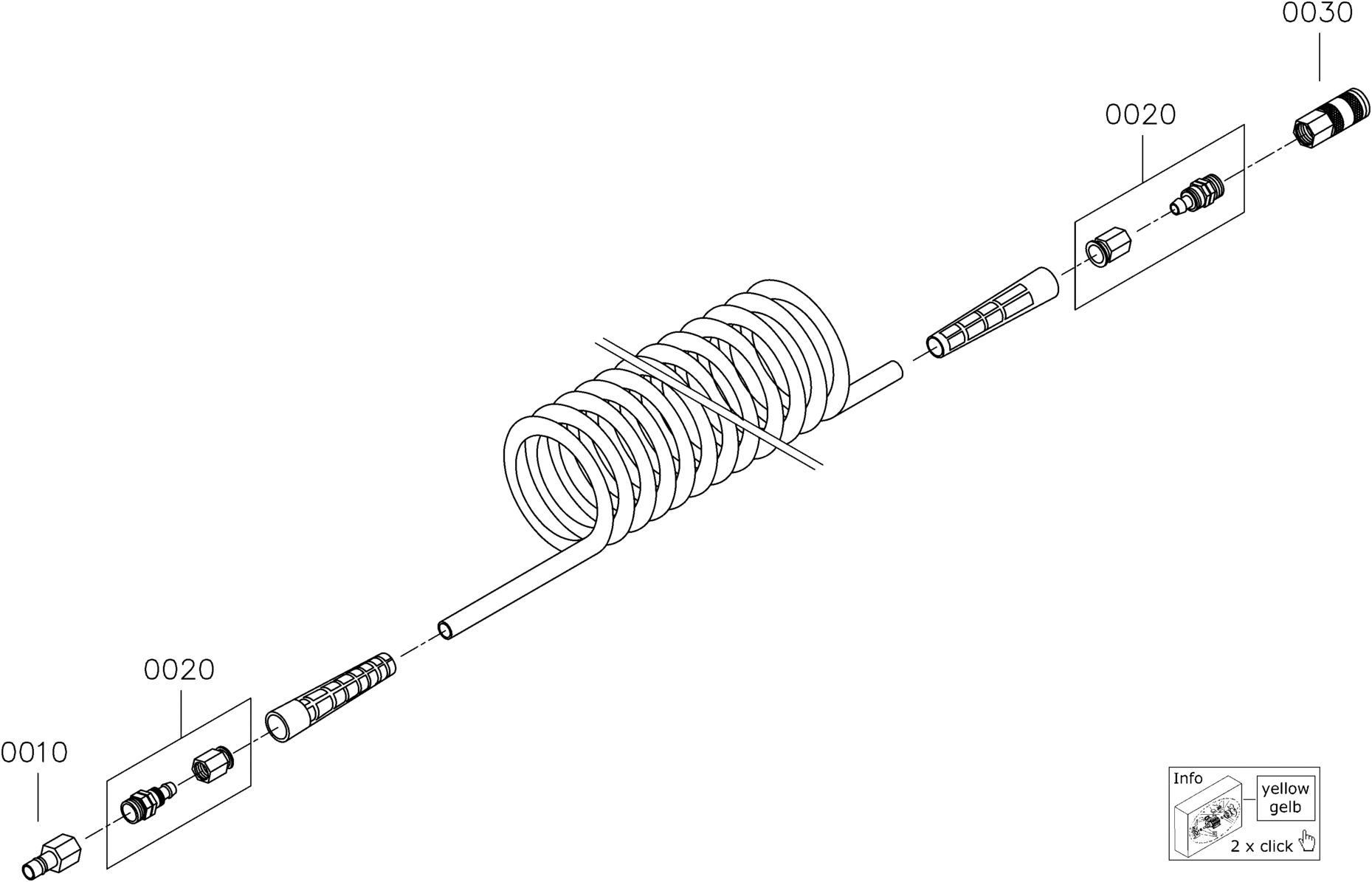 Schneider Airsystems (Druckluft) Spiralschlauch SSL-SK-PUR 10-656m