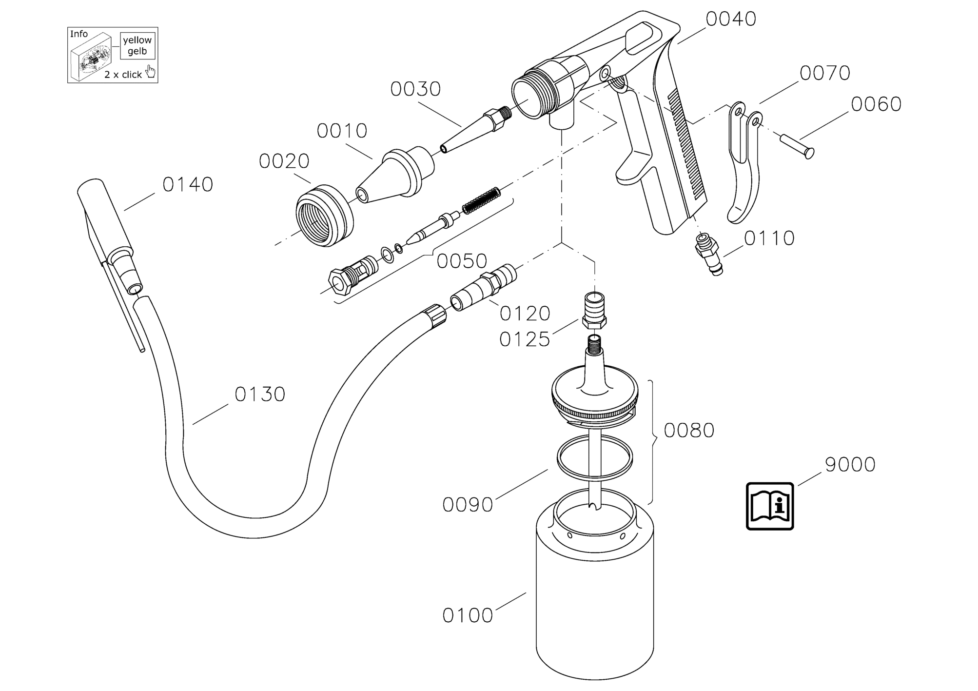 Schneider Airsystems (Druckluft) SSP-SAW 4 KOMBI Strahlpistolen XX96