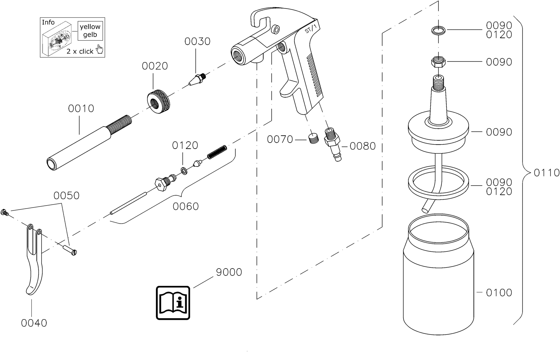 Schneider Airsystems (Druckluft) SSP-SAV Strahlpistolen XX96