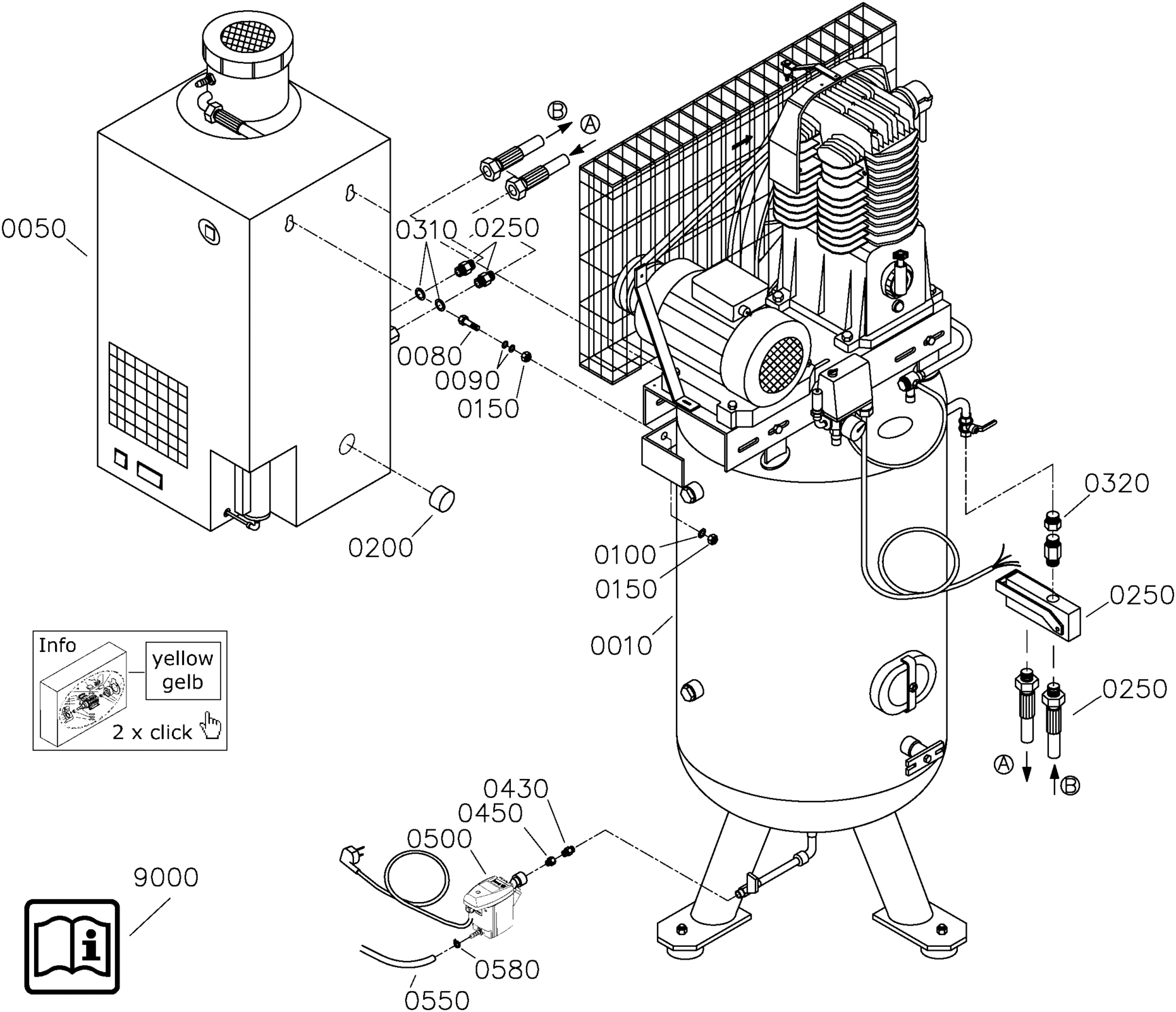 ZPM STV 750-15-500 DKS Kolben-Kompressor