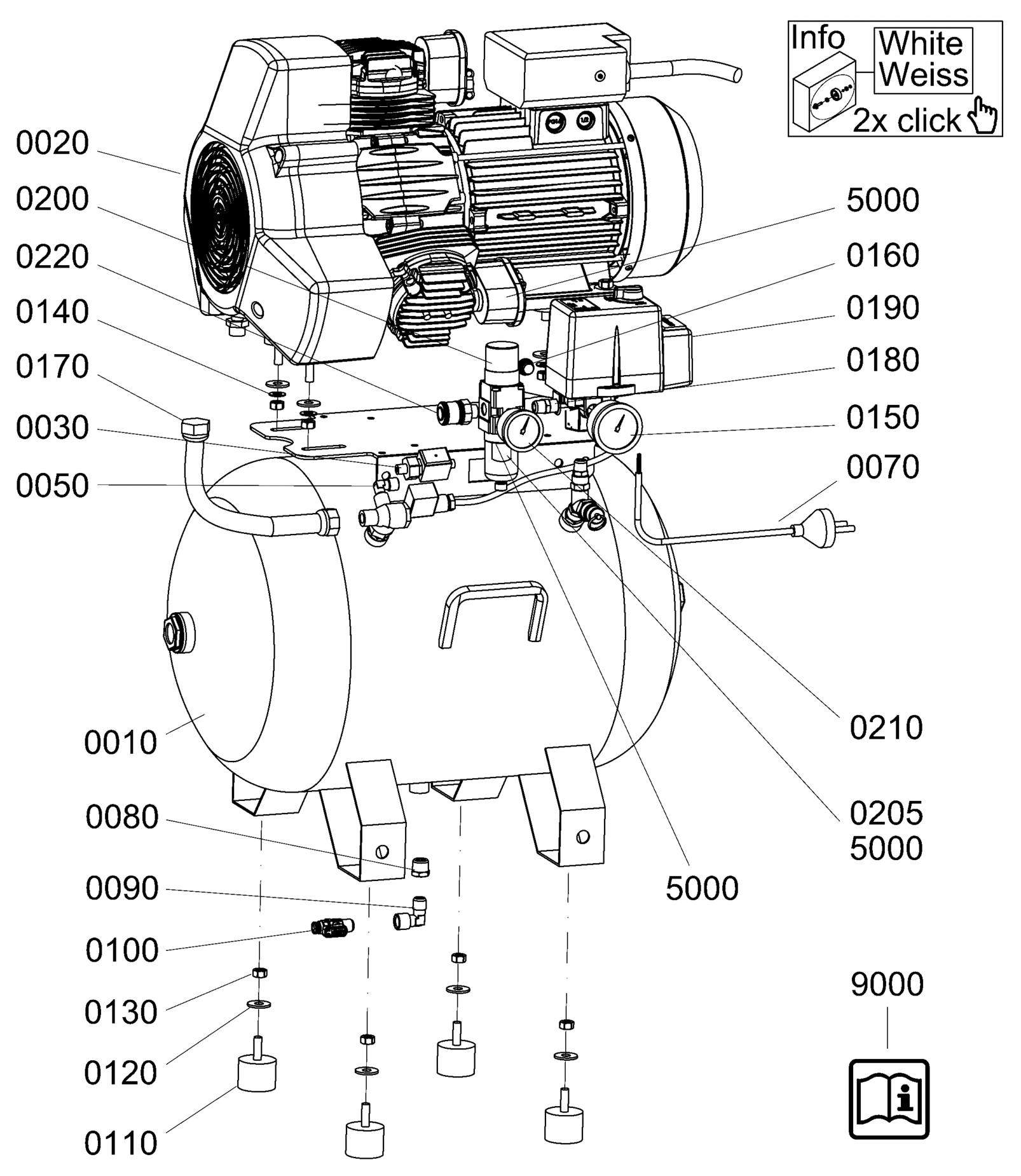 UNM 360-8-40 W Clean Kolben-Kompressor