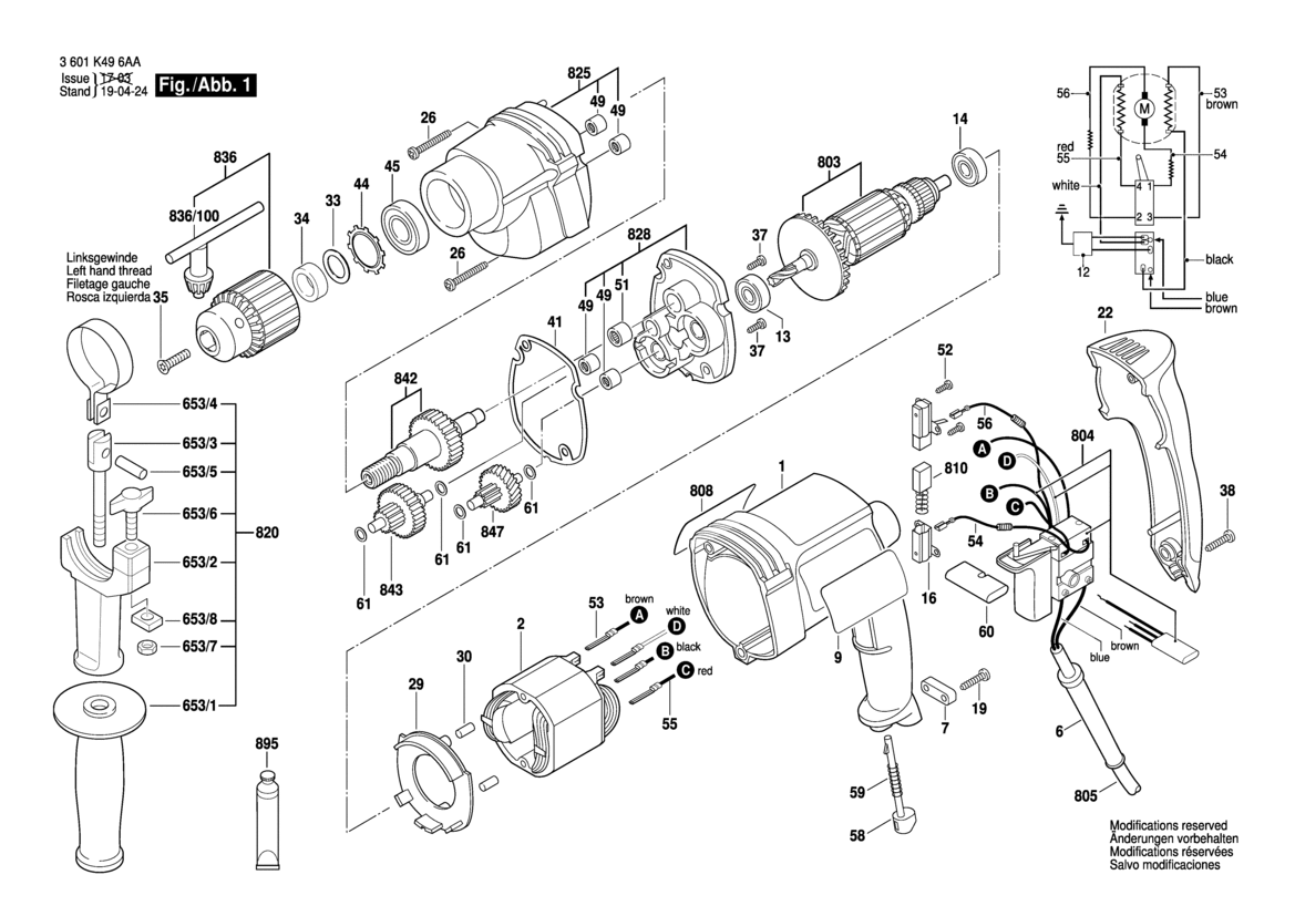 BTI-BM 550 E Bohrmaschine