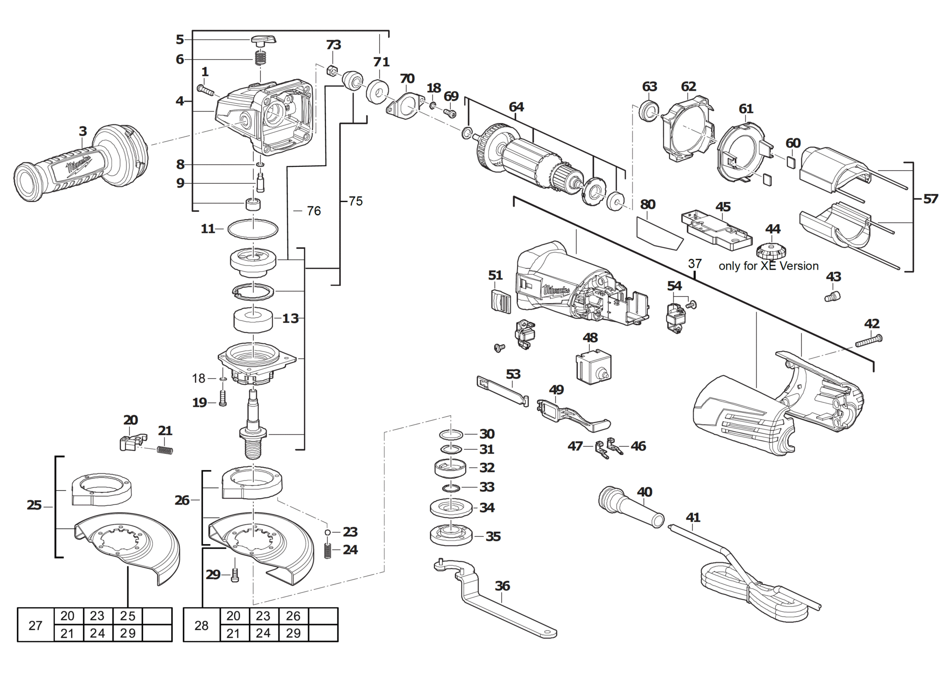 Milwaukee AGV15-125XC - Winkelschleifer 