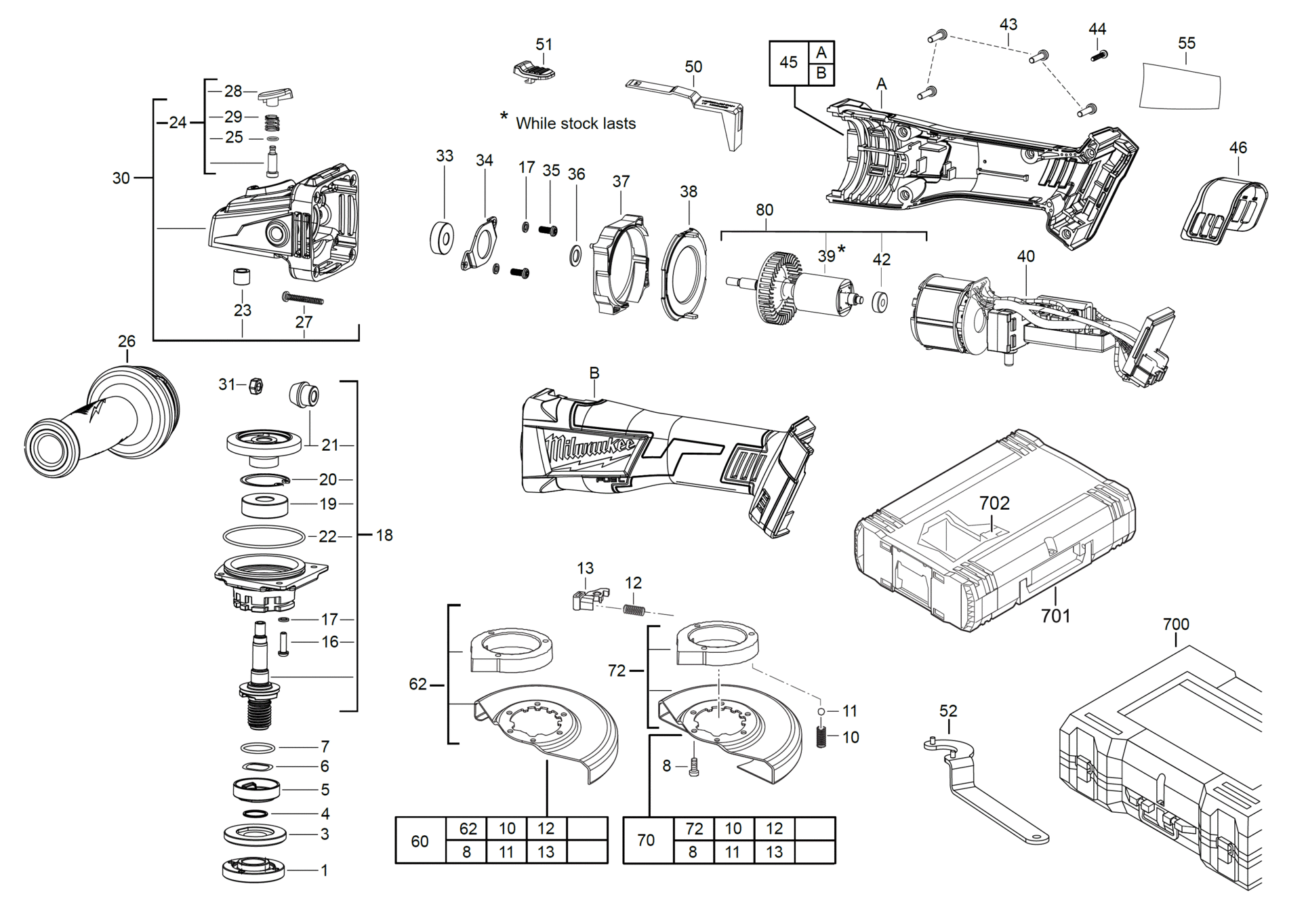 M18CAG 115X-0 - Winkelschleifer 